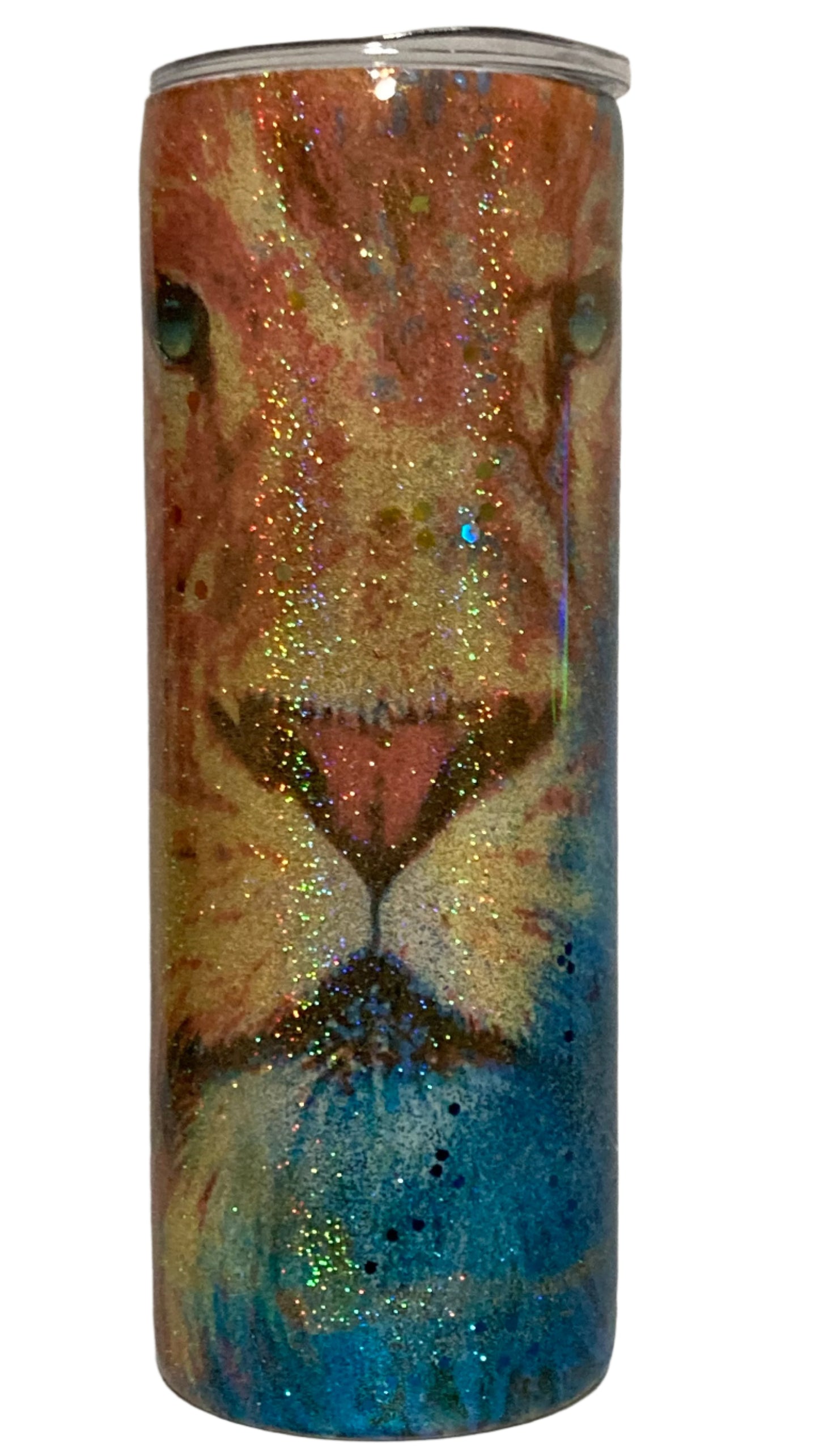 20oz Epoxy/Glitter Tumbler - Leo the Lion